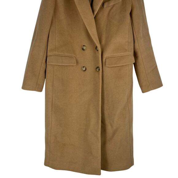 Ann Taylor LOFT Doubleface Double Breasted Coat Camel Size SP - Picture 5 of 9